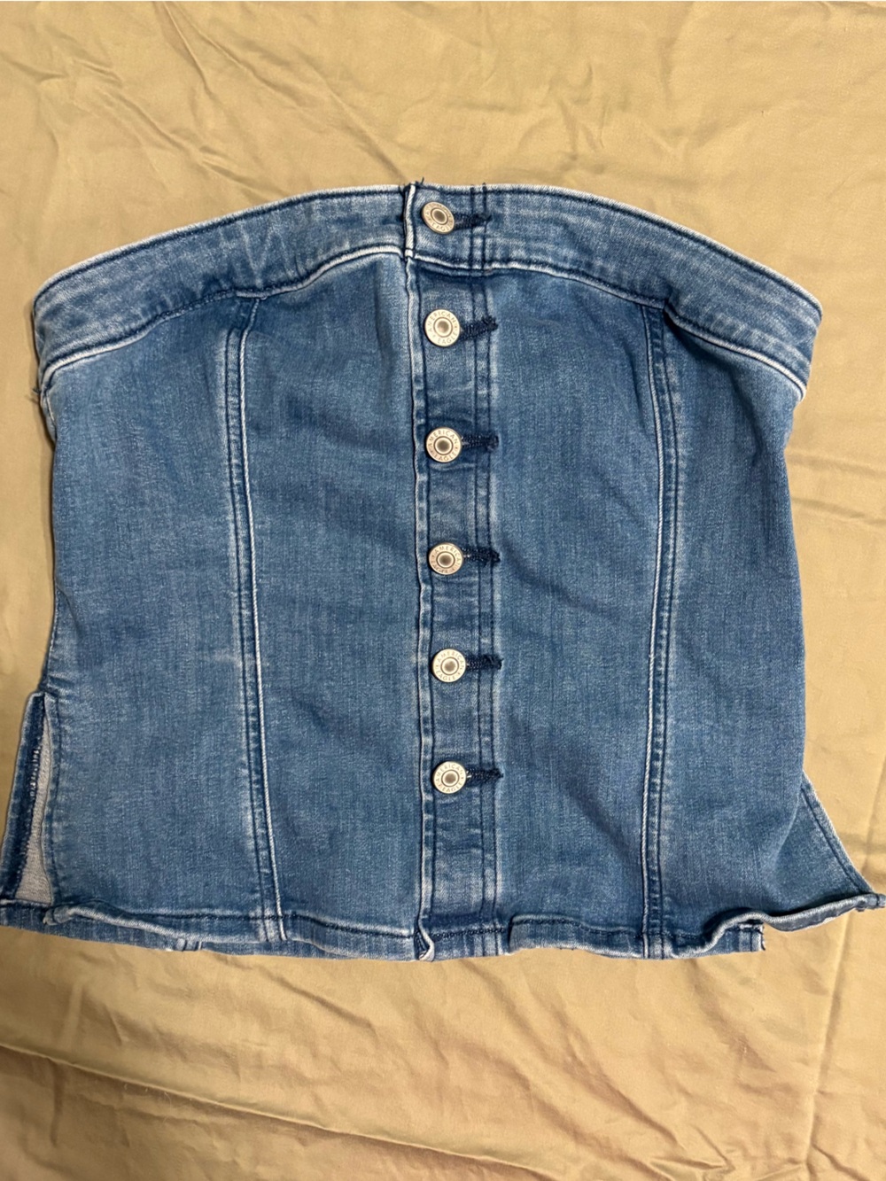 American Eagle Strapless Denim Top